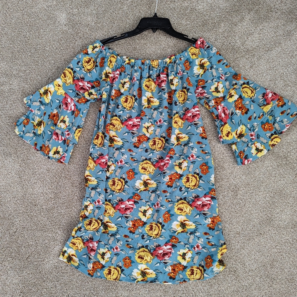 Floral flowy dress with pockets, Small